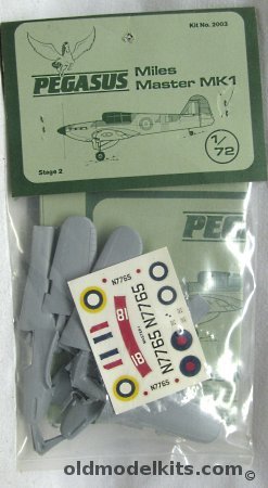 Pegasus 1/72 Miles Master Mk1 - Bagged, 2003 plastic model kit